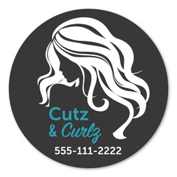 [L201] 2.5 In Circle Perm Standard Label