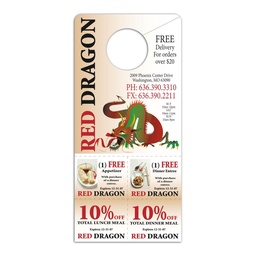 [LDH3-12P] Door Hanger Paper Card