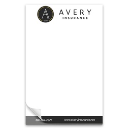 [NTP0525M-50#] 25 Page 5-1/2 x 8-1/2 Paper Note Pad w/ magnet