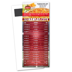 Football Schedule Magnetic Stick Up Card
