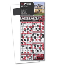 [STU20-10P] Hockey Schedule Magnetic Stick Up Card