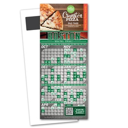[STU21-10P] Basketball Schedule Magnetic Stick Up Card