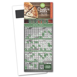 [STU21-10P] Basketball Schedule Magnetic Stick Up Card