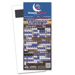 [STU22-10P] Baseball Schedule Magnetic Stick Up Card
