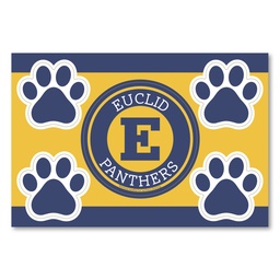 [CS76-030] 2 in1 Circle Car Magnet with 4 Paw Prints