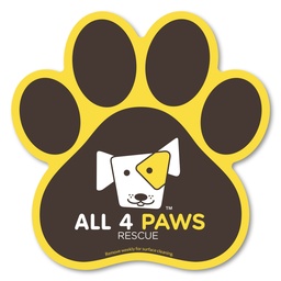 [CS78-030] Paw Print Car Magnet 5.75 x 5.75