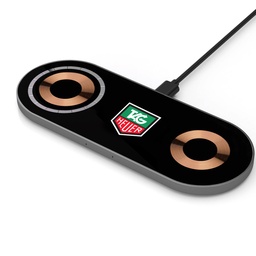 [TEK232GM] Glass Top Dual Wireless Charging Pad