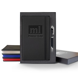 Castelli All Metal Medio Lined Ivory Page Journal Gift Set