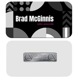 1.5 x 3 Name Badge - Magnet Back