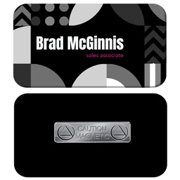1.5 x 3 Name Badge - Magnet Back