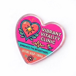 [ACM6009] Heart Acrylic Magnet