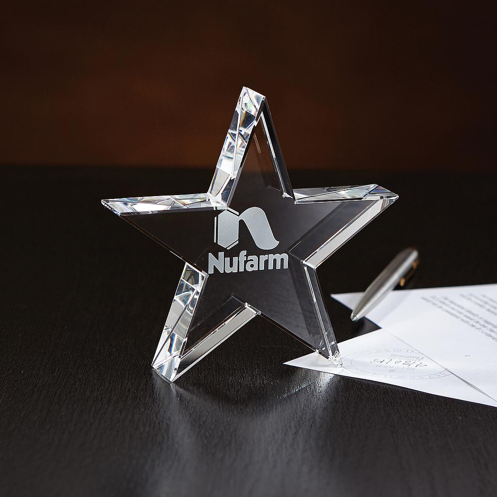 [IC7432] Crystal Star Paperweight