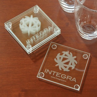 Economy Glass Coaster Set