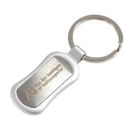 [K3401] Oval Metal Keytag
