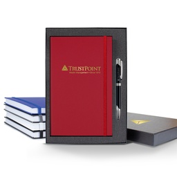 Castelli Matra Banded Medio Lined White Page Journal Gift Set